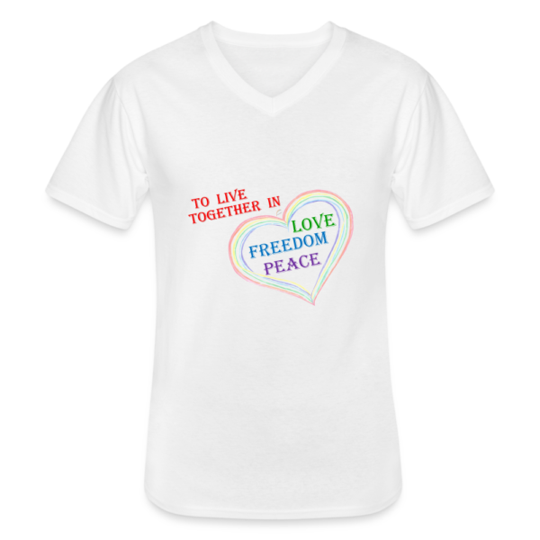 Klassisches Männer-T-Shirt mit V-Ausschnitt